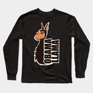 Obama Llama Long Sleeve T-Shirt